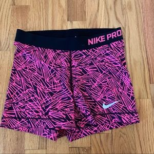 Nike pro spandex shorts